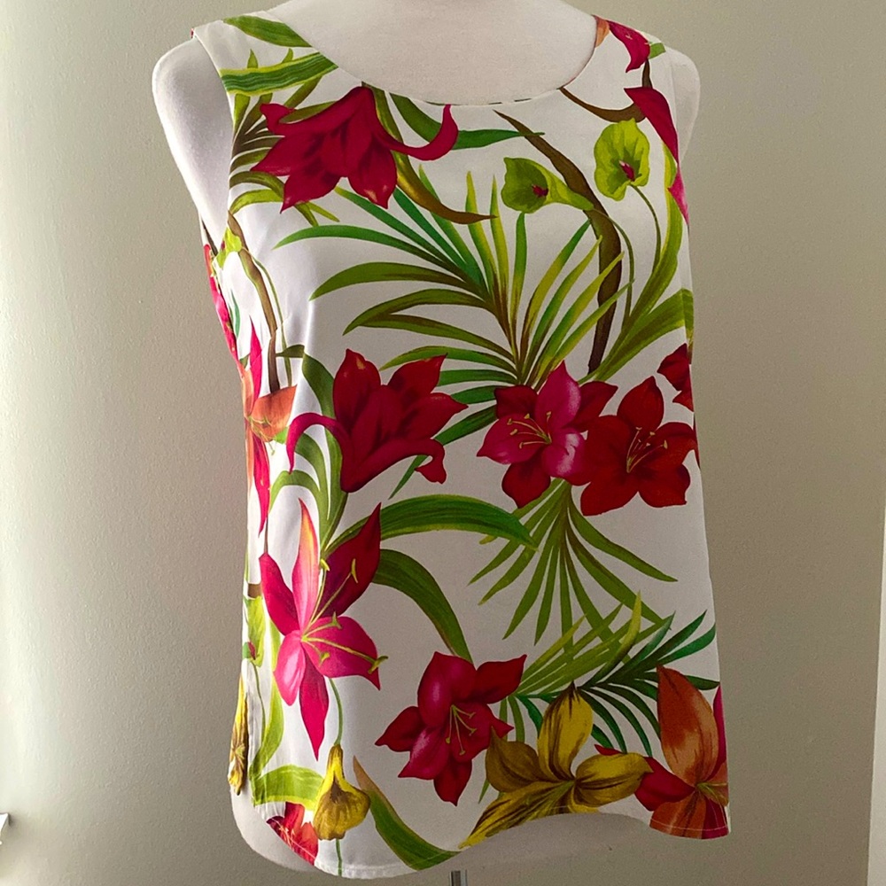 Hilo Hattie Hawaiian Silk Top